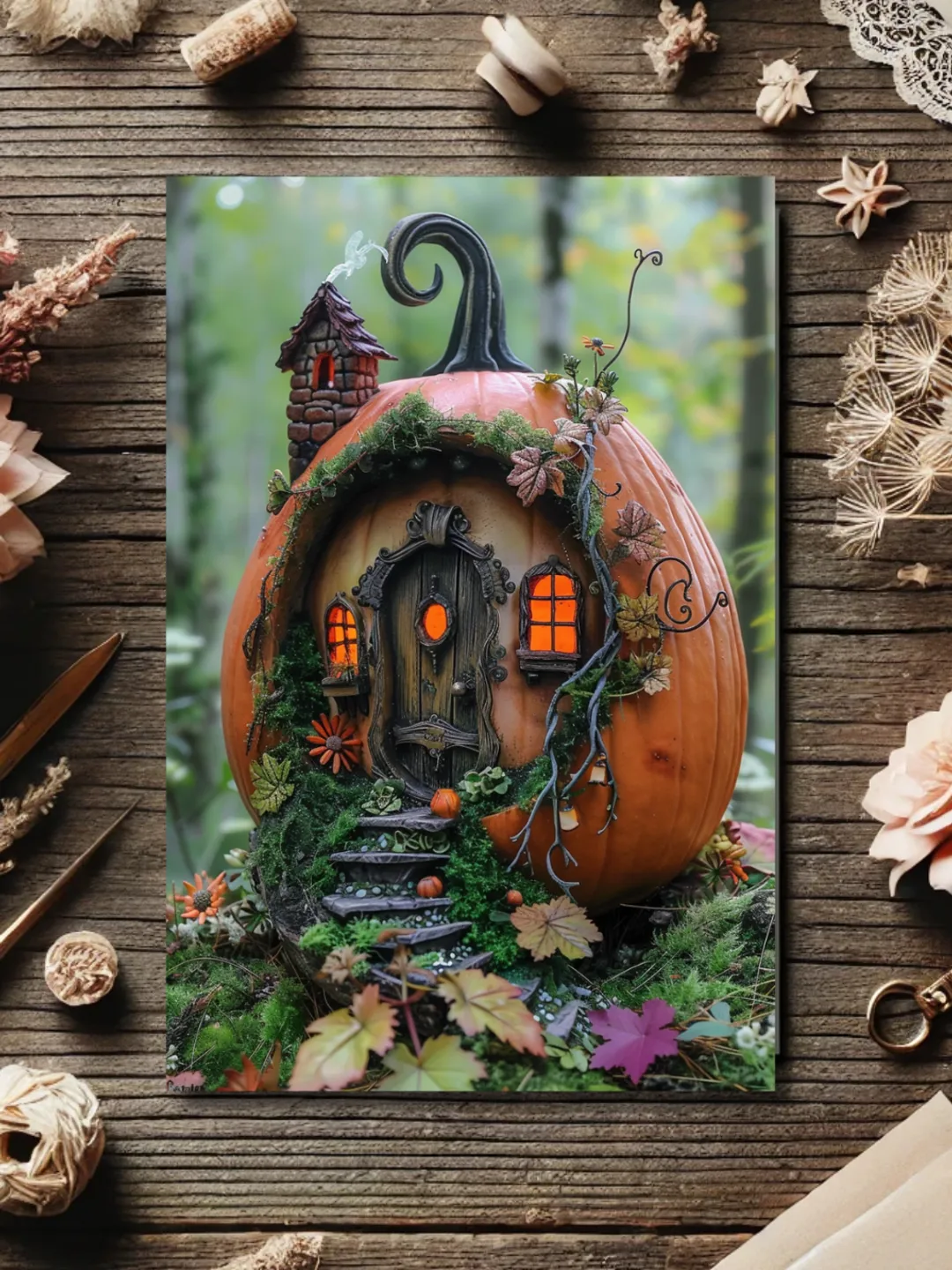 BenFrost ベン・フロストPOSTCARD PACK - SET OF 6 Set of 6 Enchanting Pumpkin Fairy House Postcards – Fantasy Art