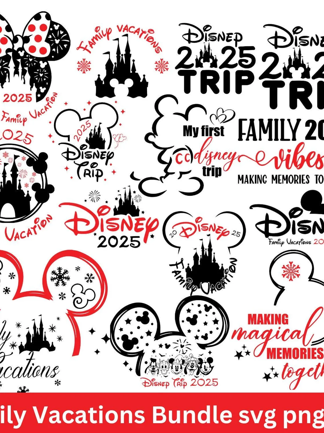 2026 Family Trip Bundle: Magical Kingdom Vacation SVG PNG, funny ...