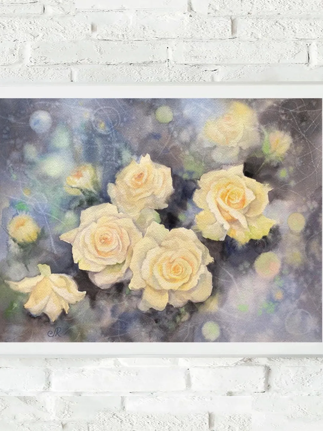 Roses Original Painting Flowers Watercolor Painting Floral Wall Art