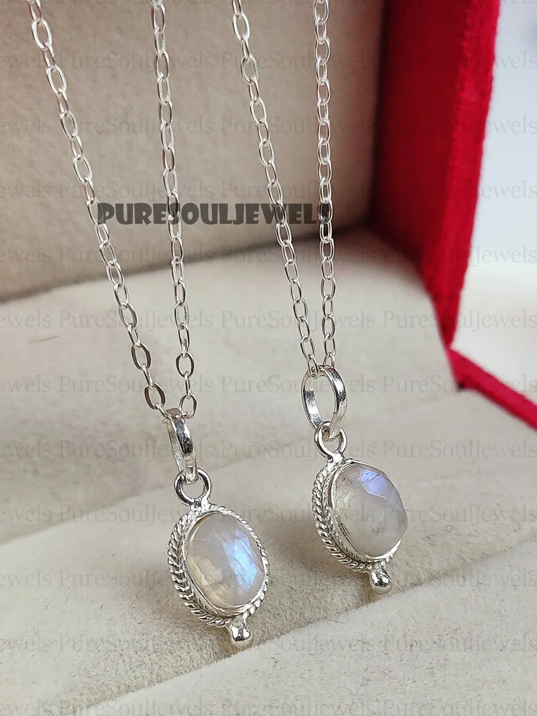 Oval Moonstone necklace, June birthstone necklace, Moonstone necklace, rainbow moonstone necklace, birthstone necklace, June, Oval Pendant