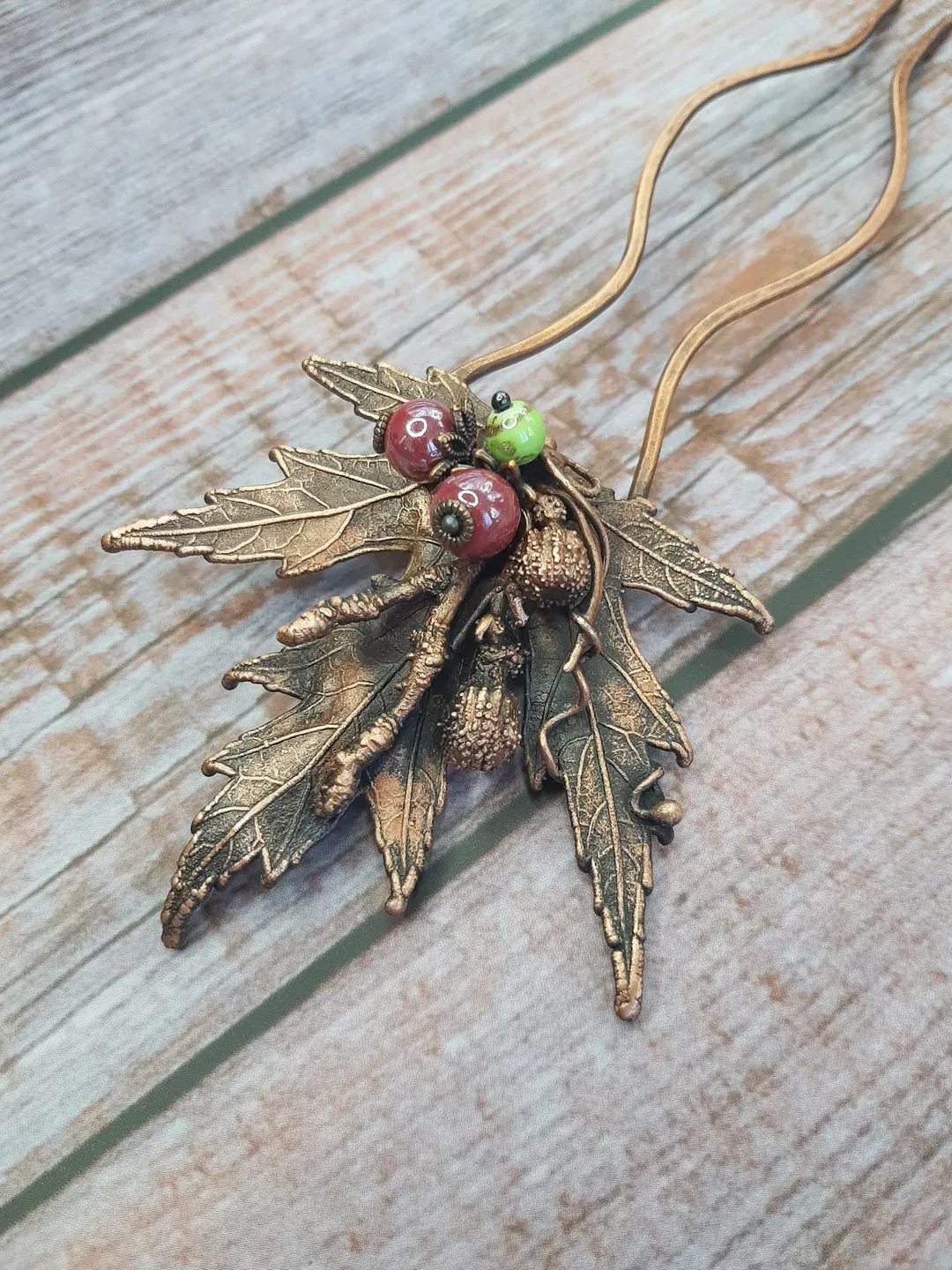 Copper jewelry, hair accessories, hairpin, gift for her, electroformed, electroforming, jewelry for hair, handmade jewelry