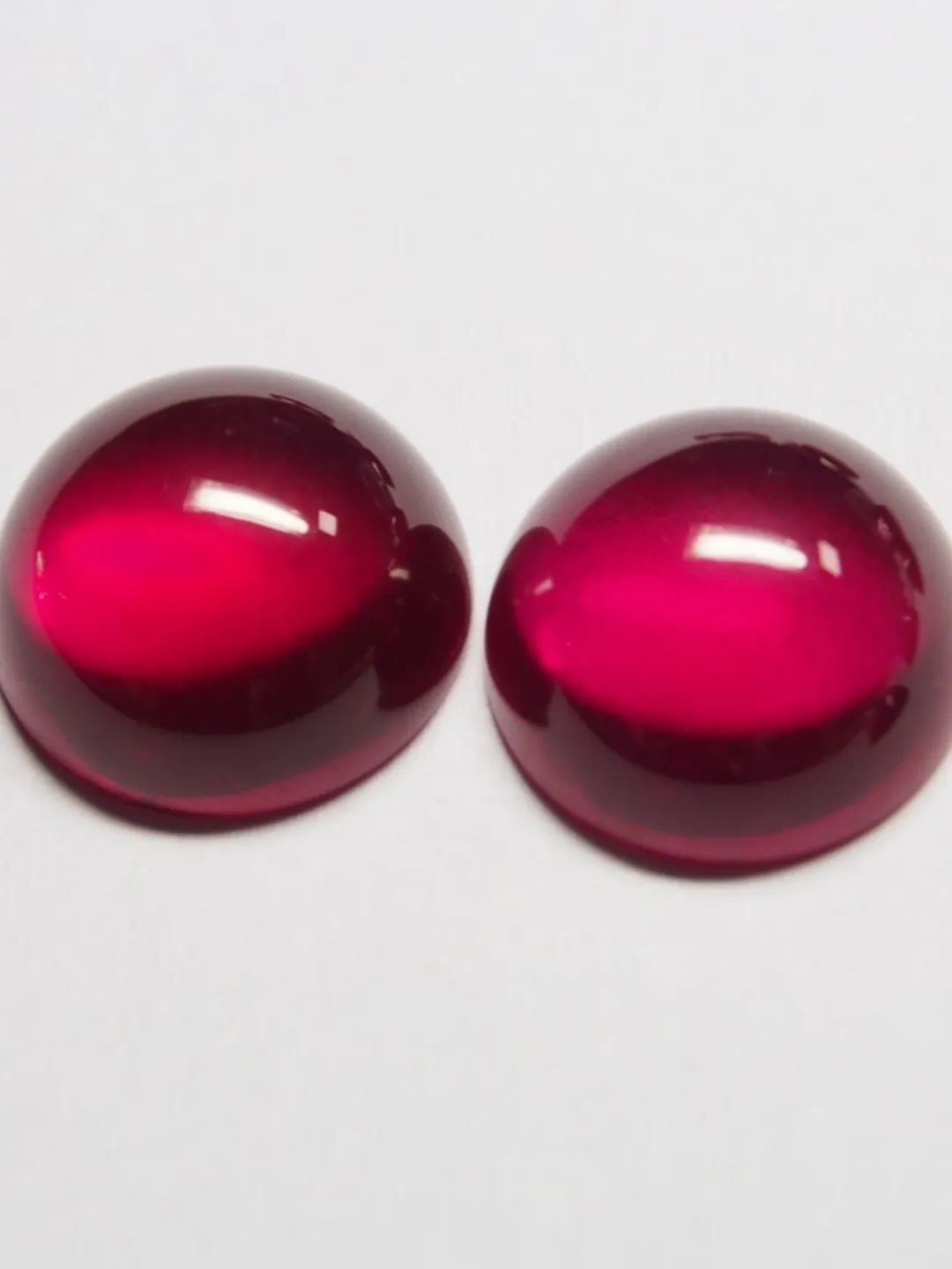 Red Ruby Round Shape AAA Rated Lab Created Corundum Ruby Round 5m to ...