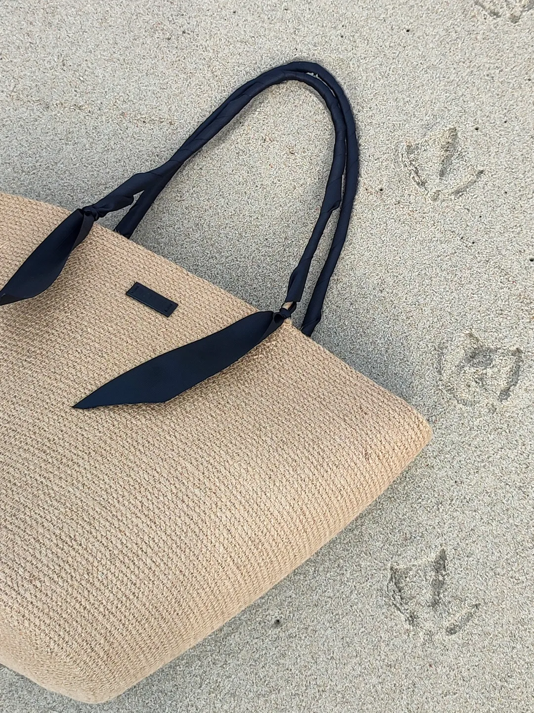 Jute tote bag for market, handmade bag for woman