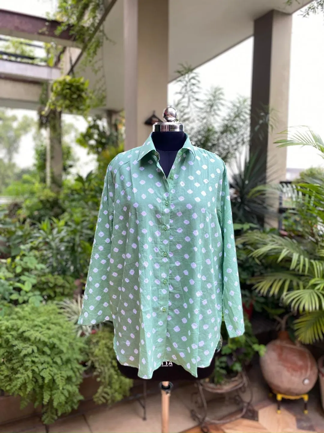 Hand Block Print Muslin Cotton Women’s Shirt