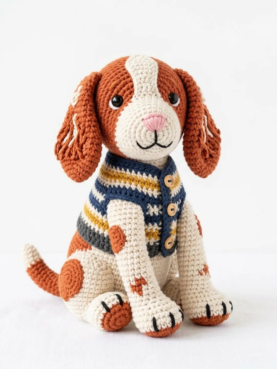 Cute Crochet Dog Toy Pattern – Colorful Amigurumi Dog