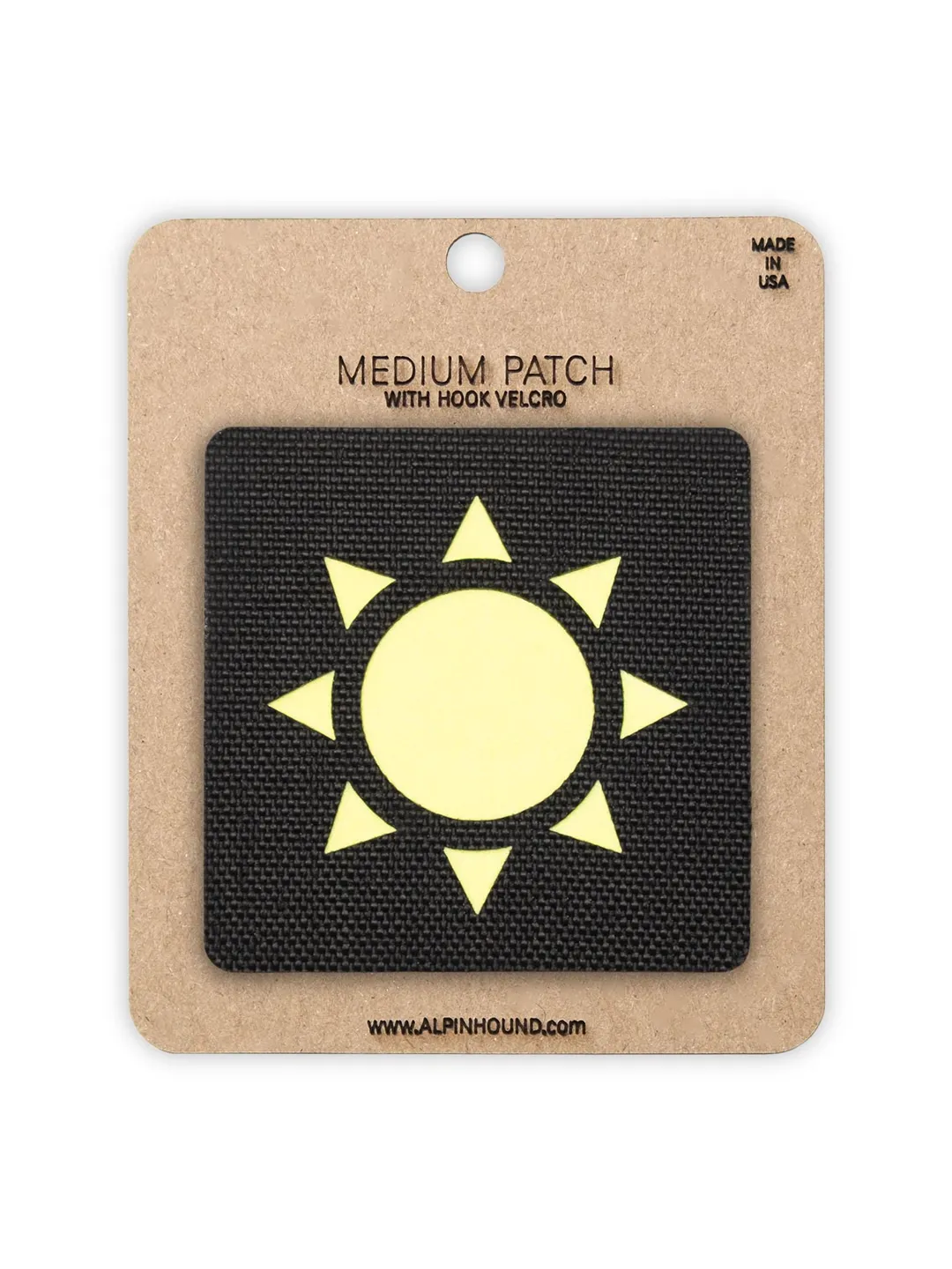 Bat Tactical Patch Small Black and Reflective Yellow