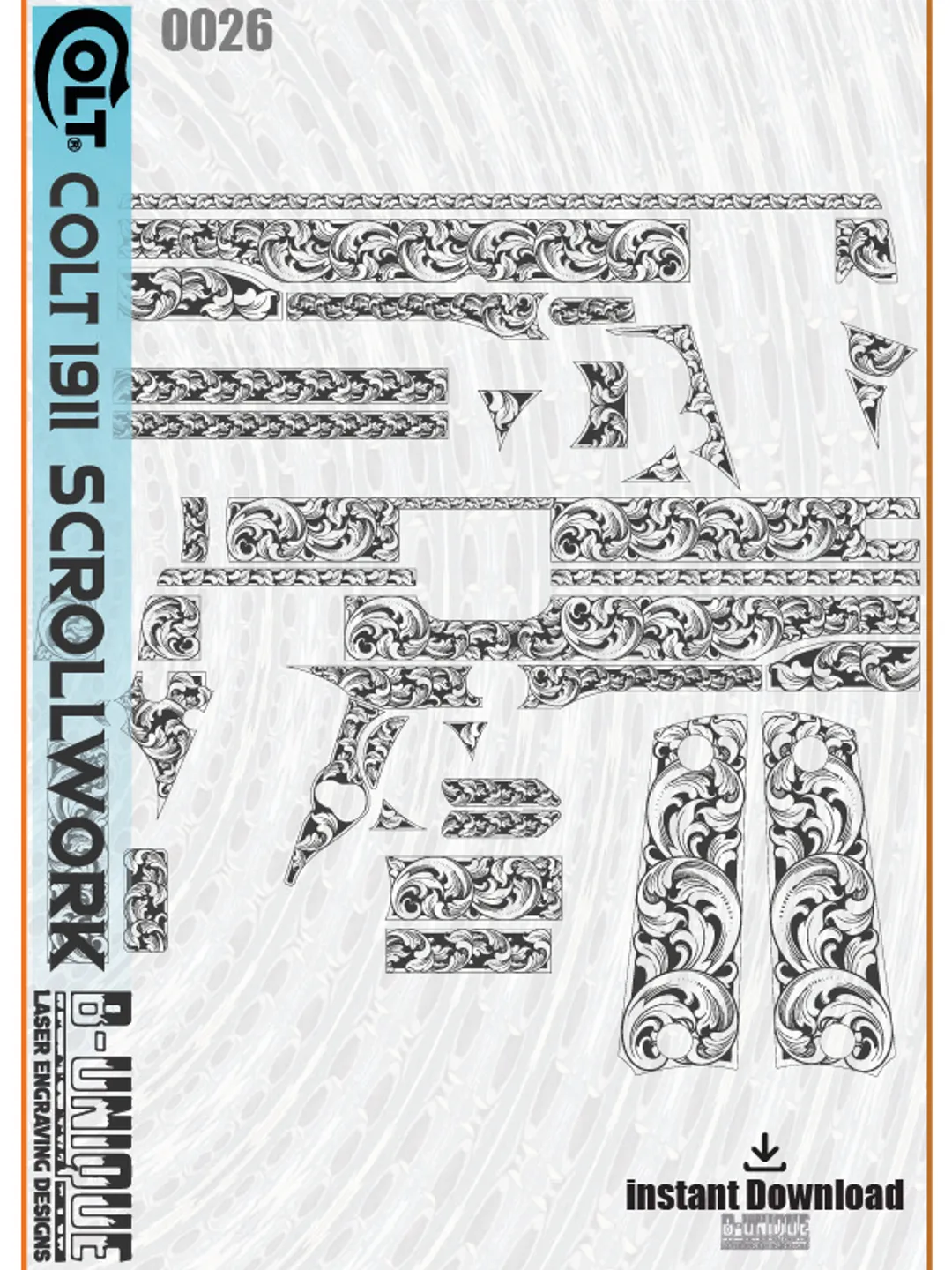 Colt Commander Automatic sires 80 Scrollwork