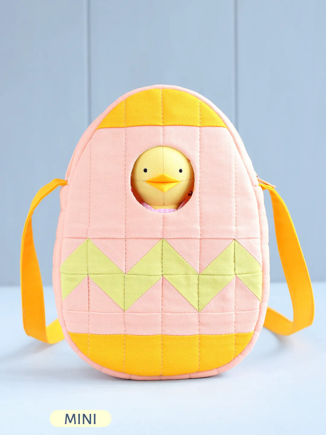2 PDF Mini Chick Stuffed Animal and Easter Egg Bag Sewing Patterns Bundle