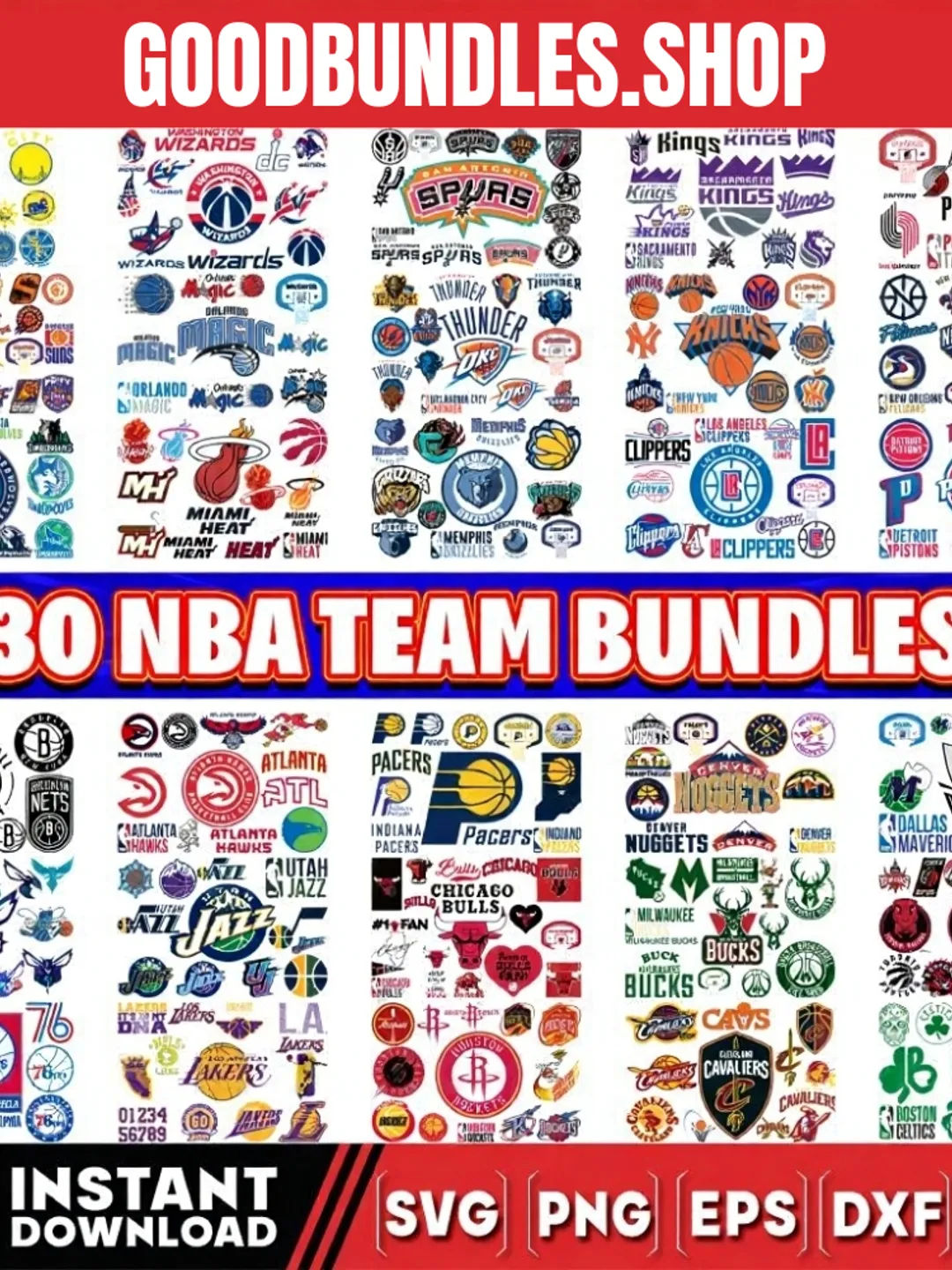 All 30 NBA Team Big Bundles Svg, All NBA svg, NBA Teams Svg, NBA Svg ...