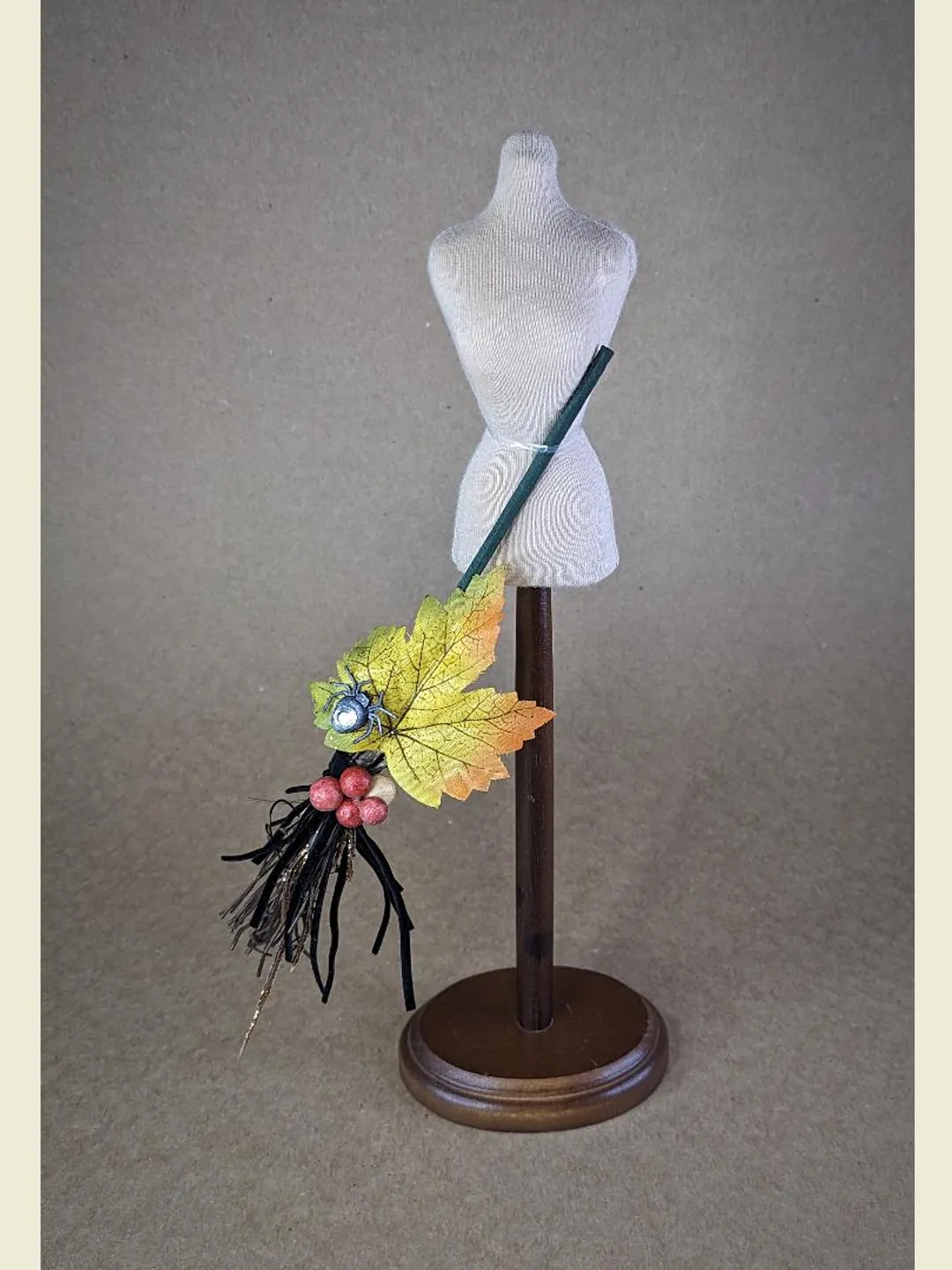 Halloween witch broom for 1/6 scale fashion dolls