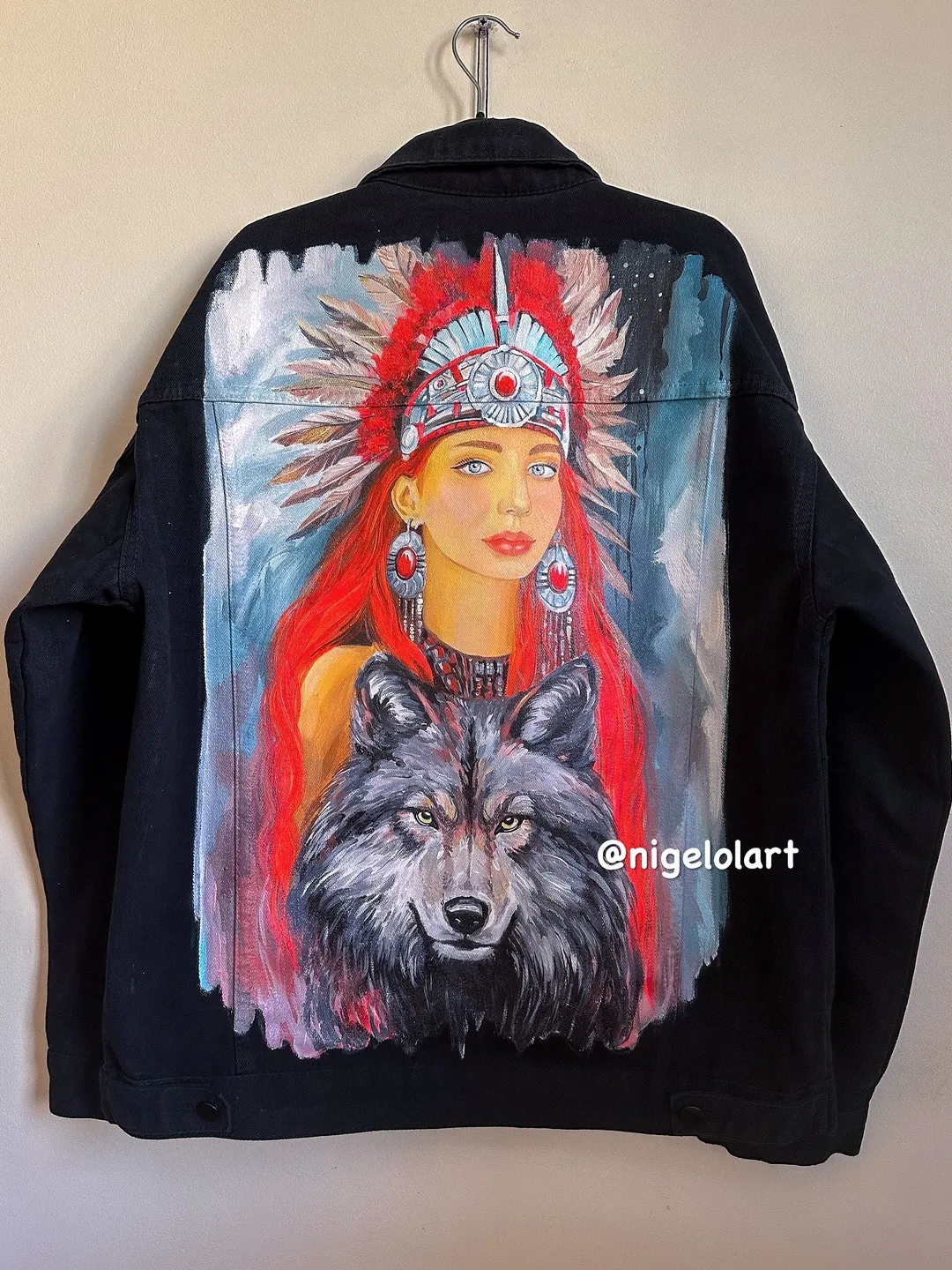 Painted denim jacket
Custom denim jackets Personalized jean jackets Oversized jean jacket gift for her portrait painted art portraits paint on photo