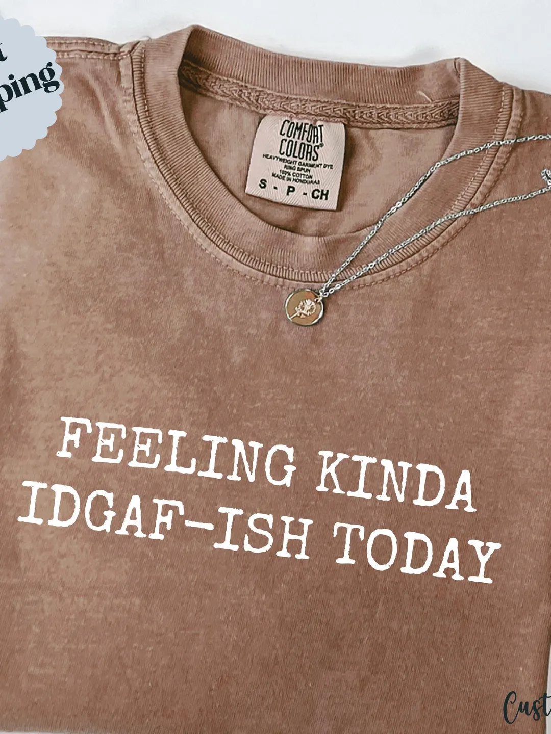 IDGAF-ish Sarcastic Shirt: Comfort Colors Graphic Tee