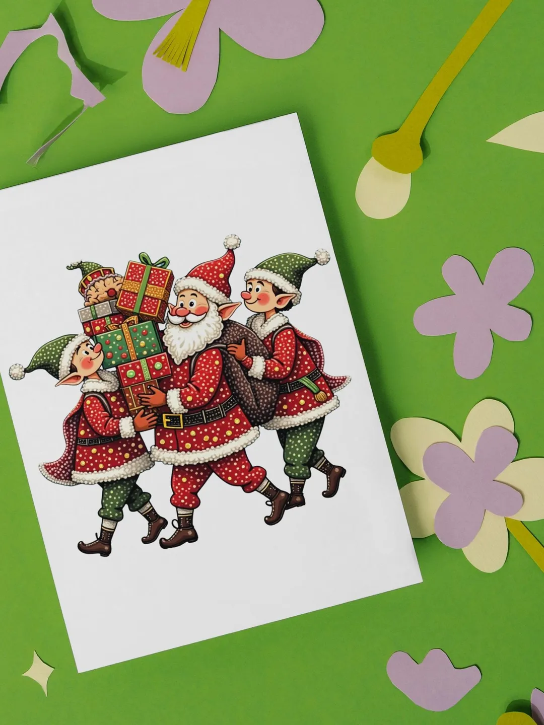 Christmas Puppy Clipart PNG Set • Holiday Dog Stickers (300 DPI)
