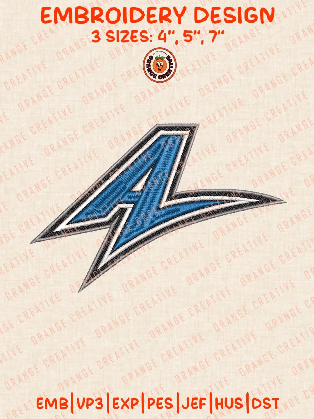 UNC Asheville Bulldogs Team Embroidery Design, NCAA Logo Embroidery Design, Machine Embroidery Design File, 4 Sizes, Digital Download