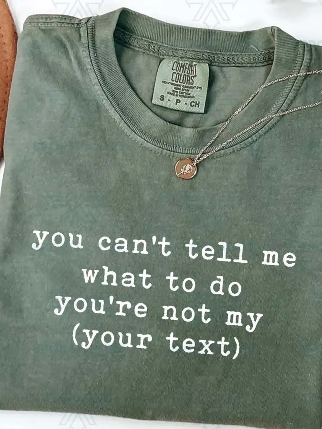 Custom Quote Comfort Colors Shirt, Personalized Funny Sarcastic Tee, Custom Text Humor Graphic T-Shirt