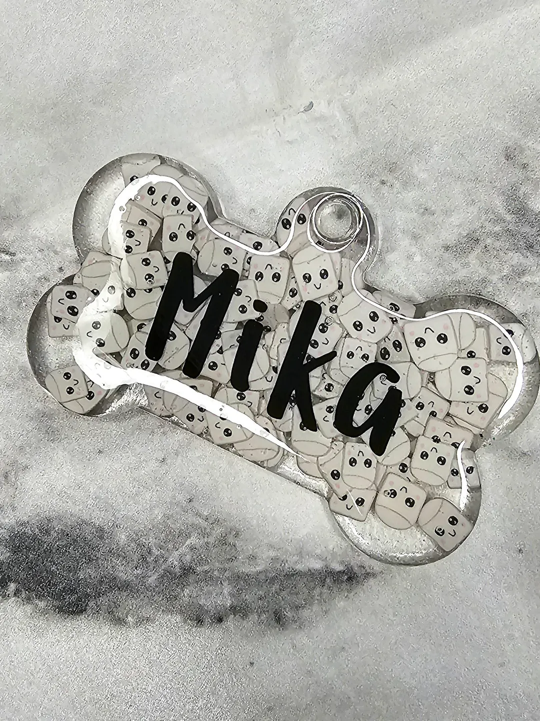 Marshmallow Pet Tag
