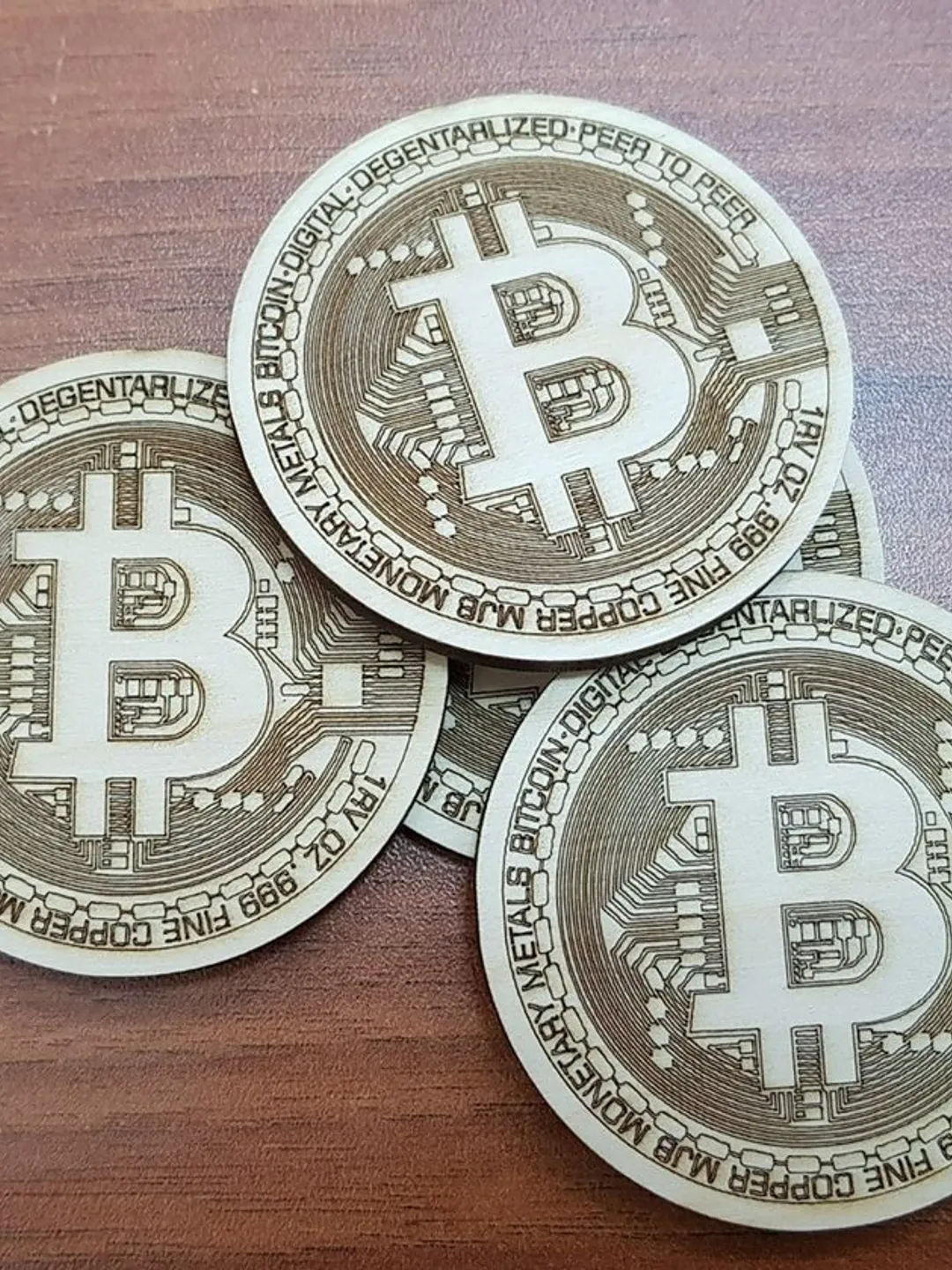 Digital Template Cnc Router Files Bitcoin Cnc Files for Wood Laser Cut Pattern
