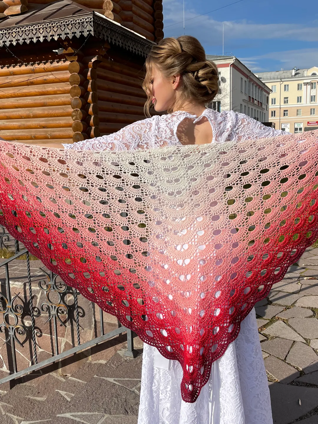 Crochet shawl scarf,Prayer shawl for women, Shoulder cape ,Boho rustic bridal wrap,Shawls and wraps,Mother's day gift