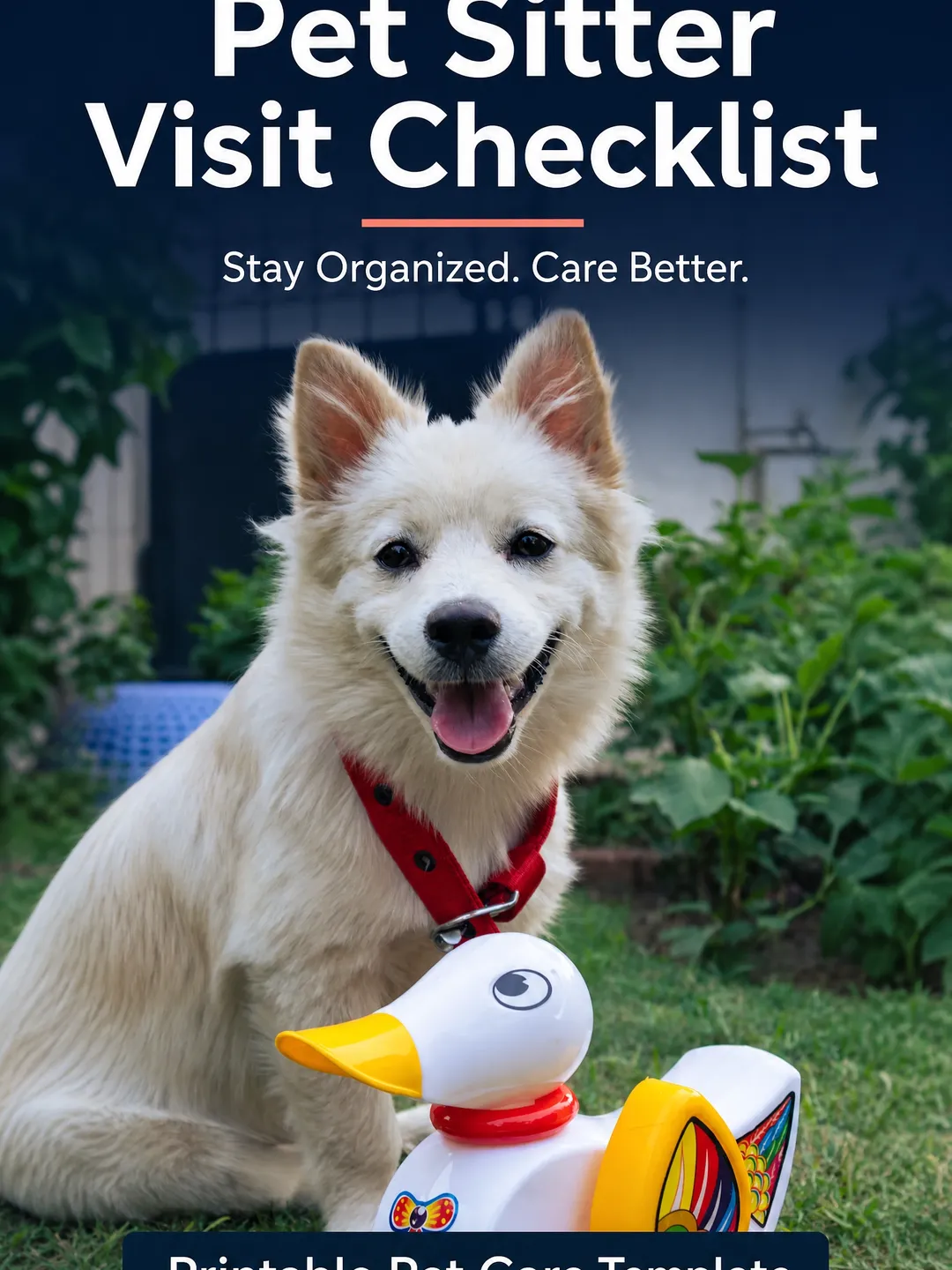 Pet Sitter Visit Checklist – Printable Pet Care Template