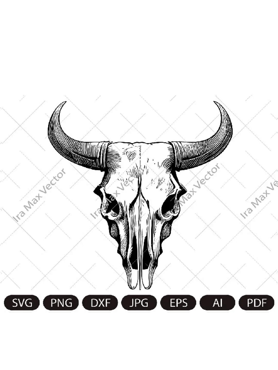 Cow Skull SVG , Bull Skull SVG, Mystical svg, Crescent Moon svg, Cow Skull png, Southwest SVG, Boho svg, Longhorn svg, Buffalo svg