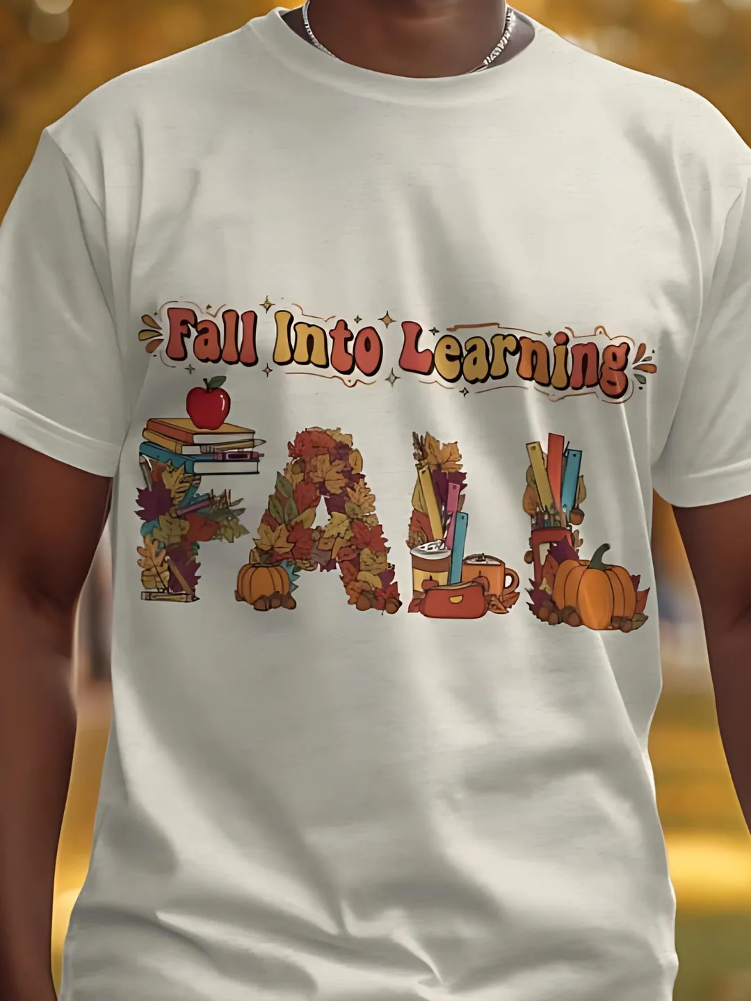 Fall Into Learning Teacher Shirt Png Fall Design Png Pdf JPEG Retro ...