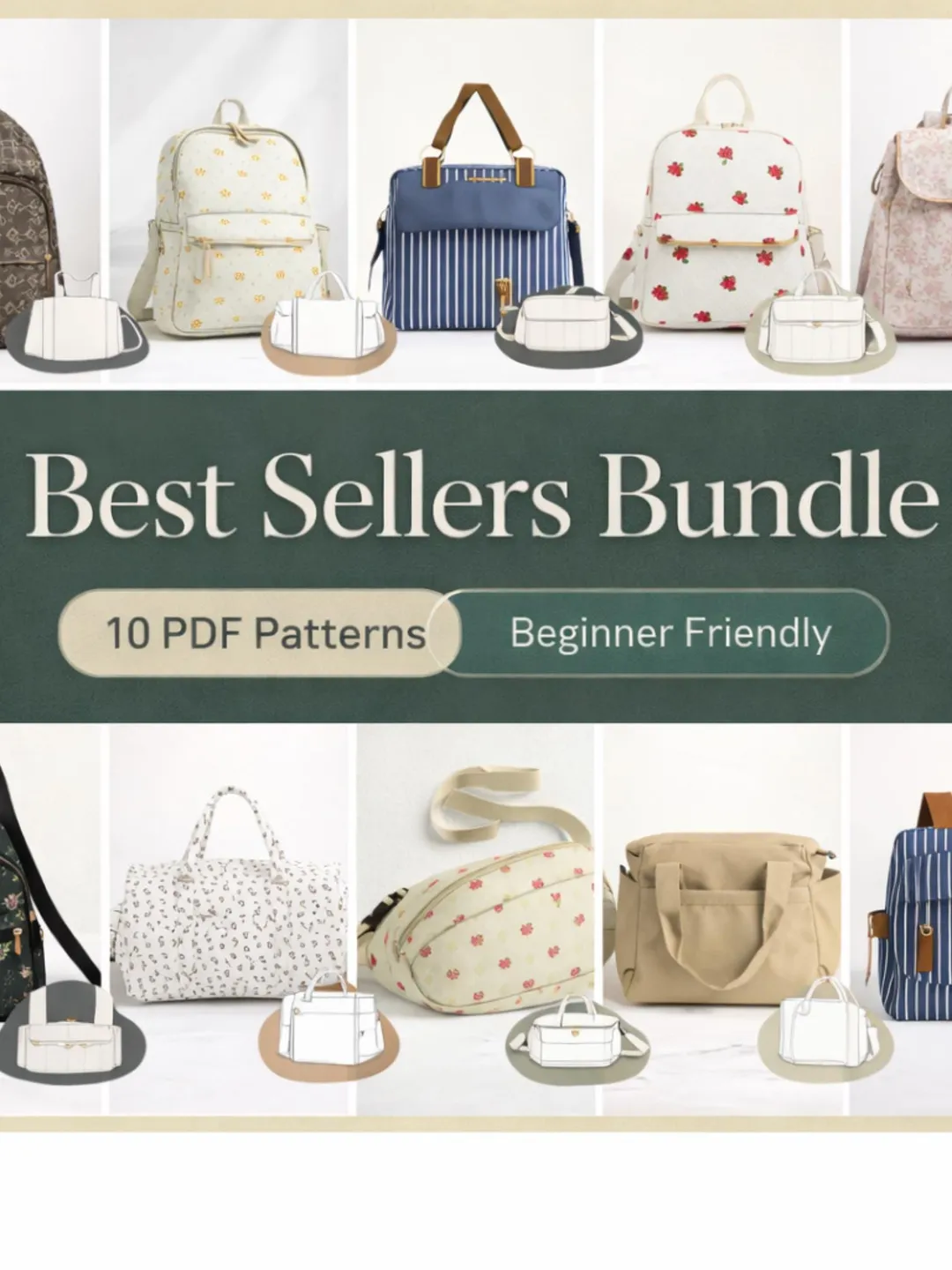 Bag Sewing Pattern Bundle PDF | 35+ Best Selling Bag Patterns ...