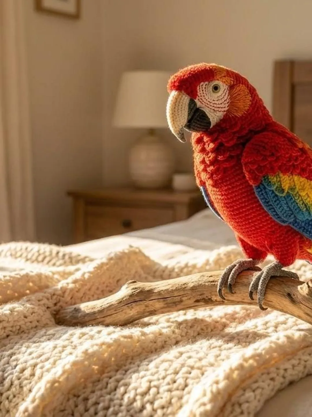 Realistic Macaw Parrot Crochet Pattern, Amigurumi Bird Tutorial (PDF Download)