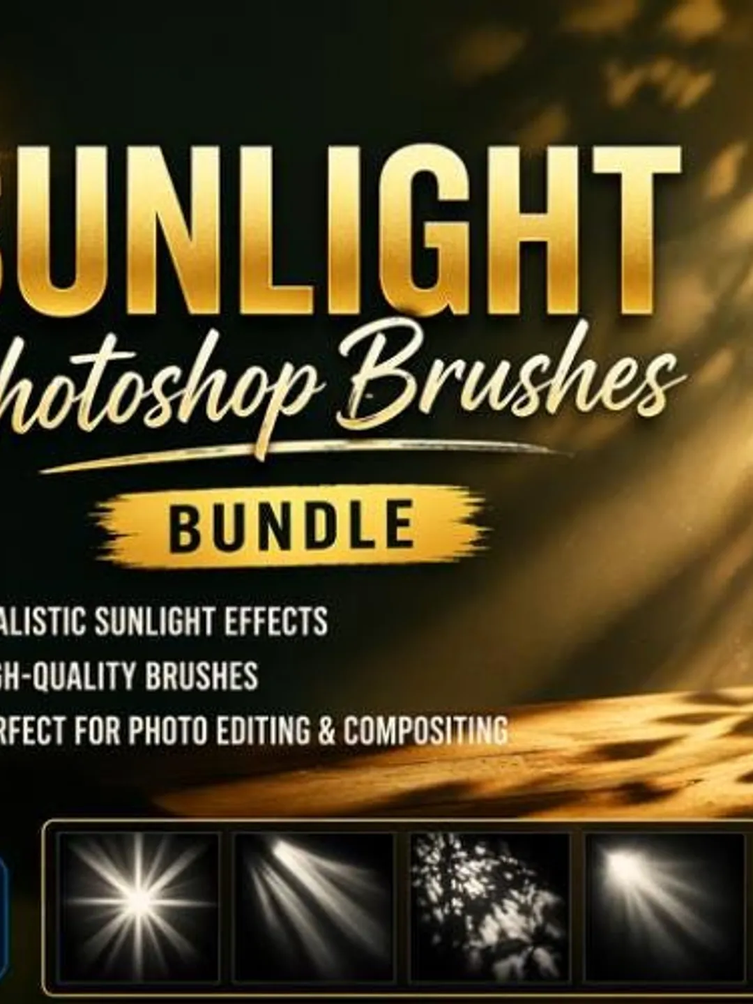 Realistic Sunlight Photoshop Digital Brushes Bundle
