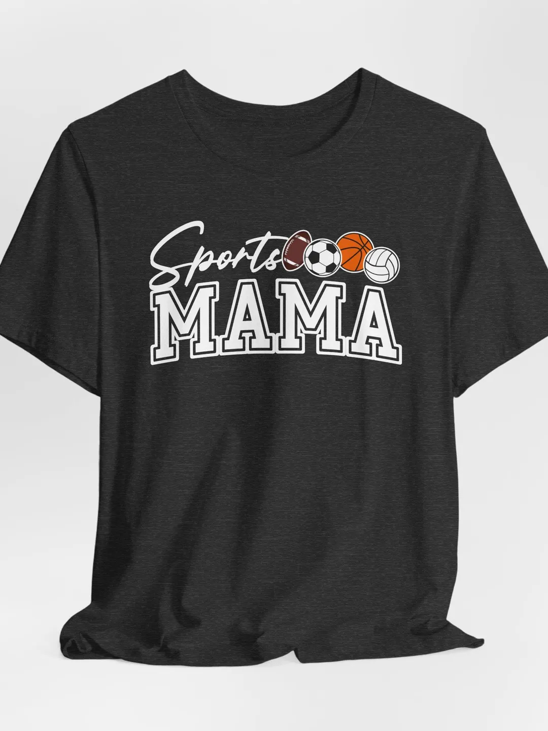 Custom Sports Mama Shirt, Personalized Team Spirit Tee for Mom Grandma Aunt Sister etc. Game Day Gift for Mom Mothers Day Gift Birthday Gift