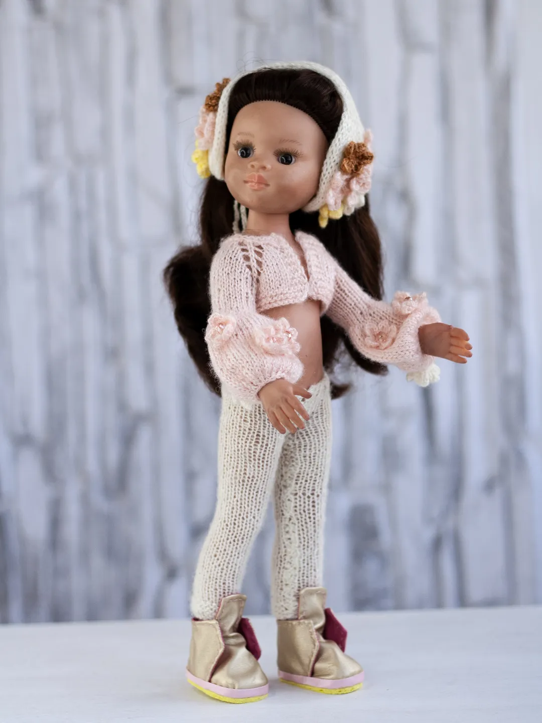 Knitted clothes for a doll, Paola Reina doll, Little Darling Dianna Effner doll 13 inch