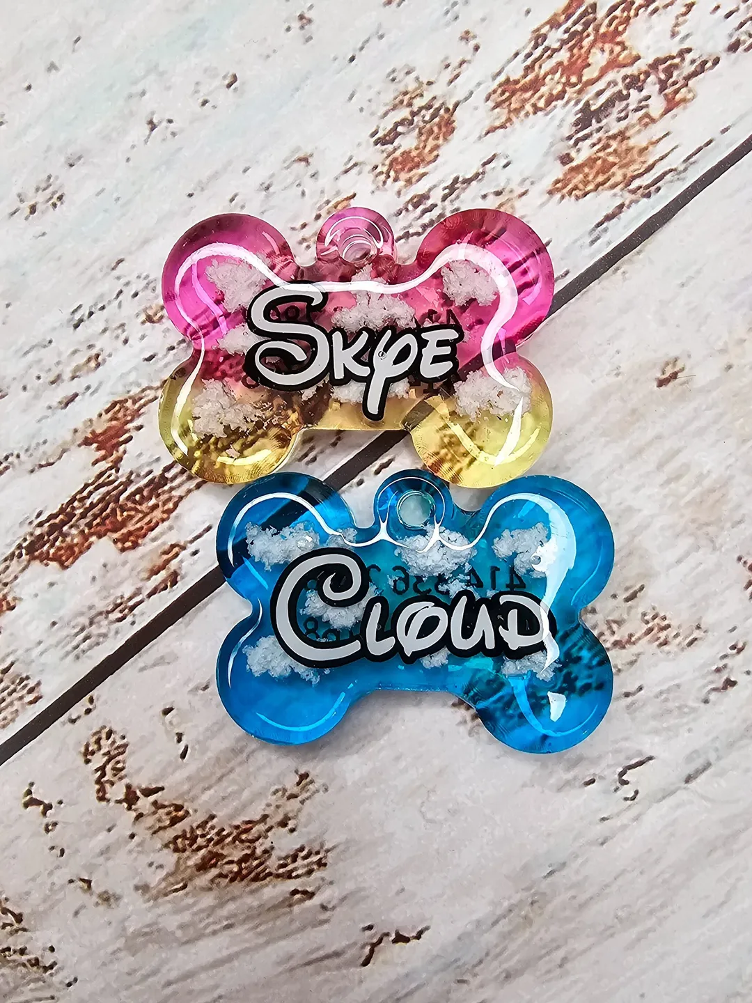 Sky and Cloud Pet Tag