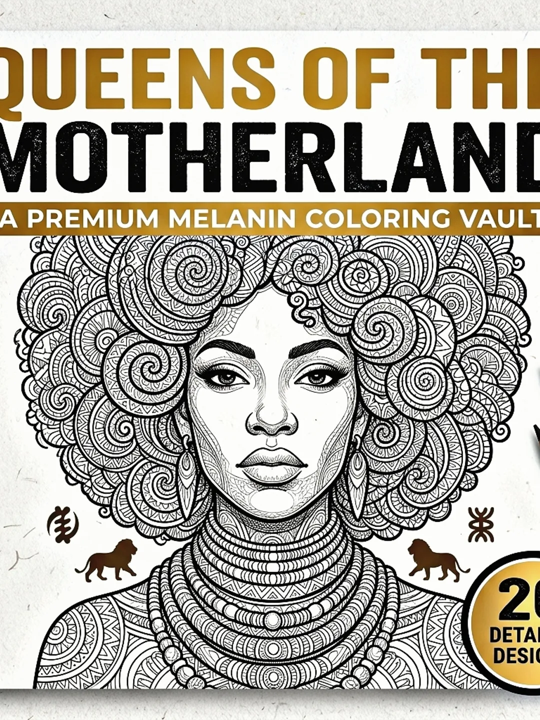 Black Women Coloring Book for Adults | Digital Download & KDP Ready