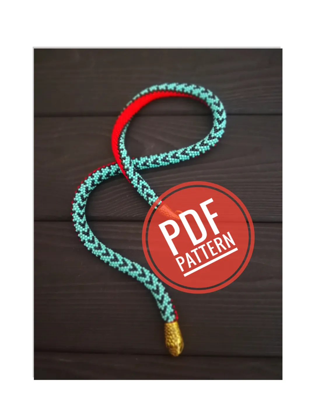 PDF Bead Crochet Pattern , Pattern for Necklace and Bracelet bead crochet