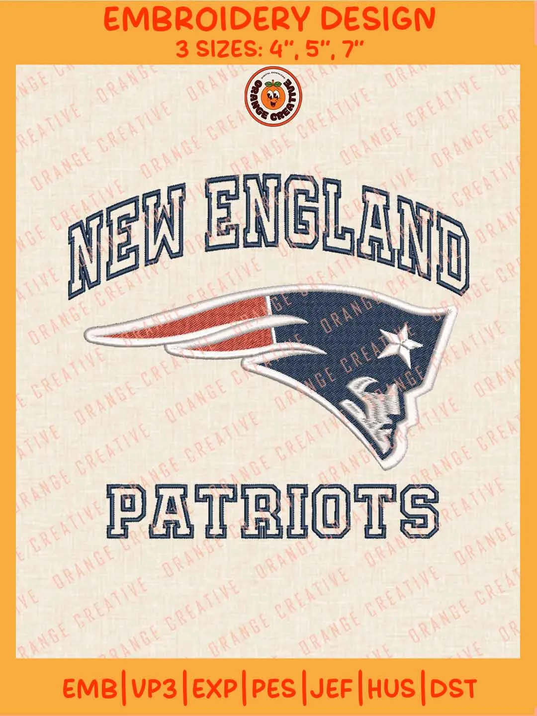 NFL New England Patriots Word Logo Embroidery Files, New England Patriots Football Team Embroidery Designs, NFL Patriots Team Machine Embroidery Files, NFL Football Team Machine Embroidery Files, Digital Download