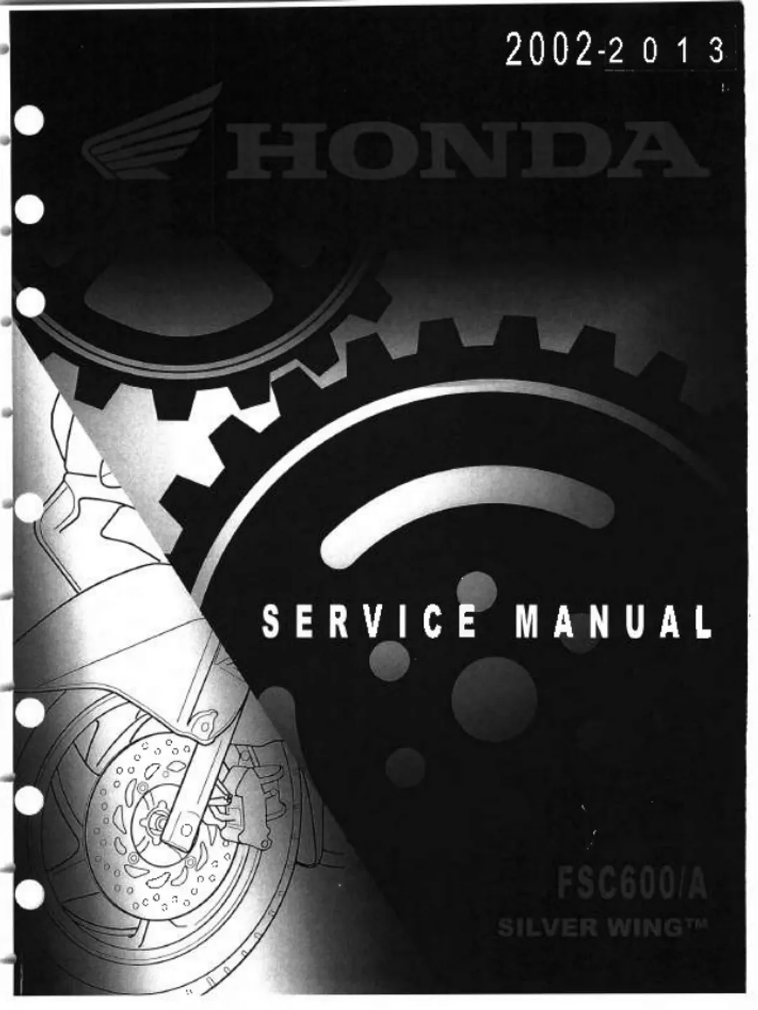 2002-2013 Honda FJS 600 SilverWing OEM Service Manual