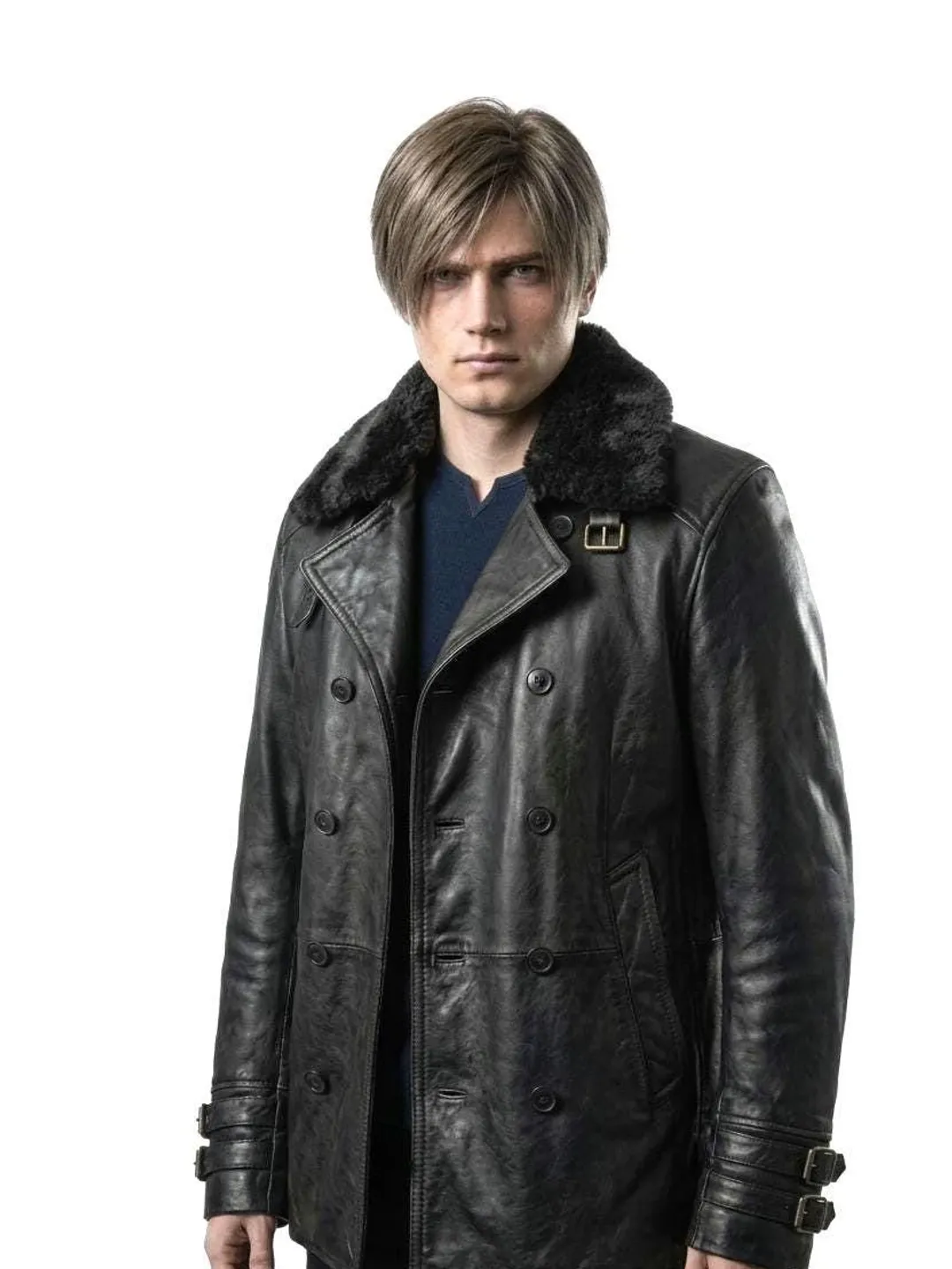 Anime inspired Leon S Kennedy Leather Coat Resident Real Evil 9