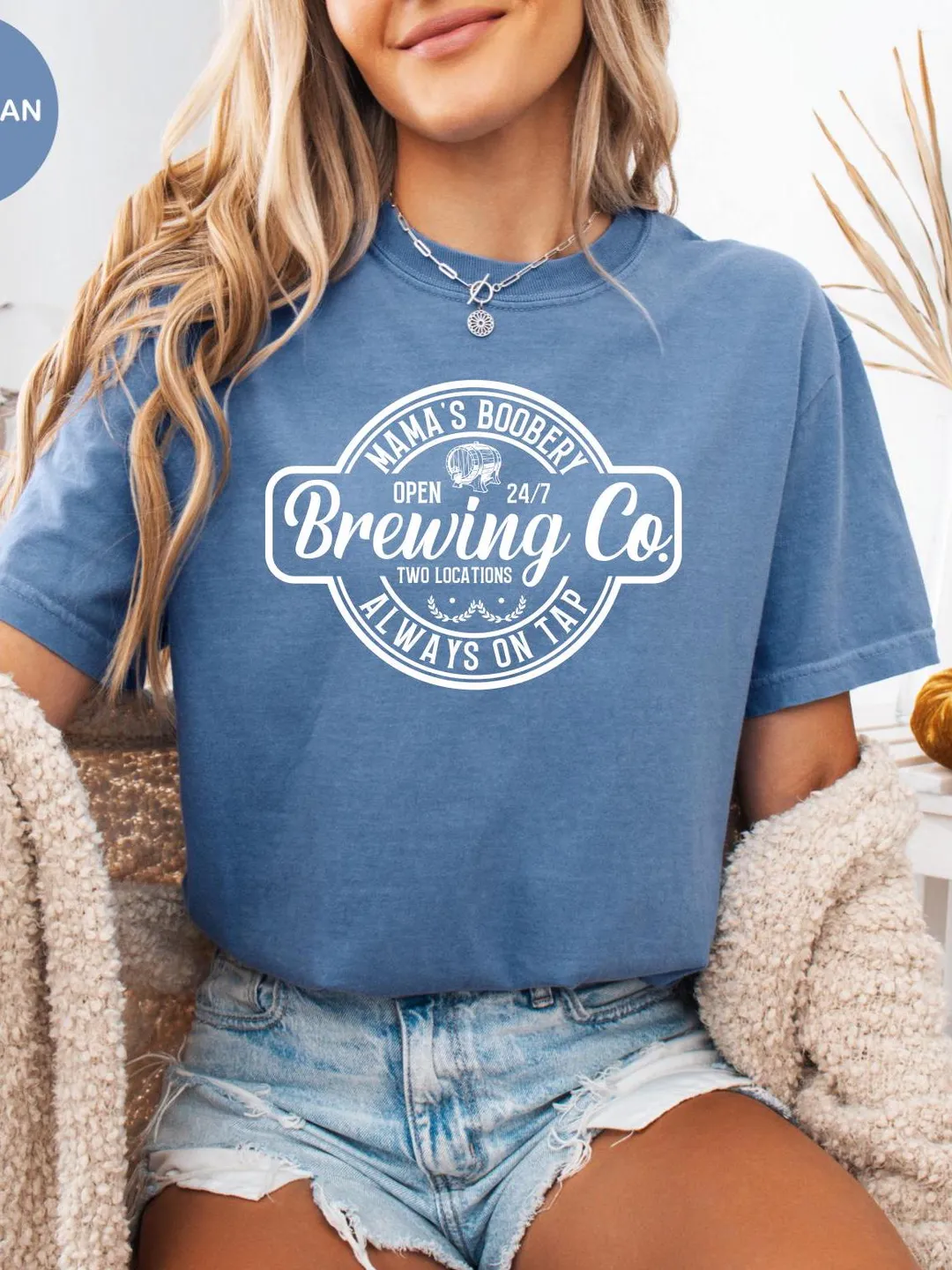 Comfort Colors Brewing Co T-shirt, Funny Breastfeeding Mom Shirt