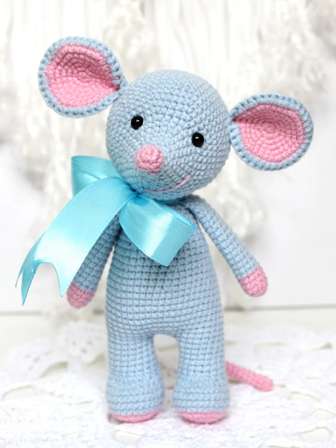 Mouse crochet pattern PDF in English Amigurumi mouse toy pattern
