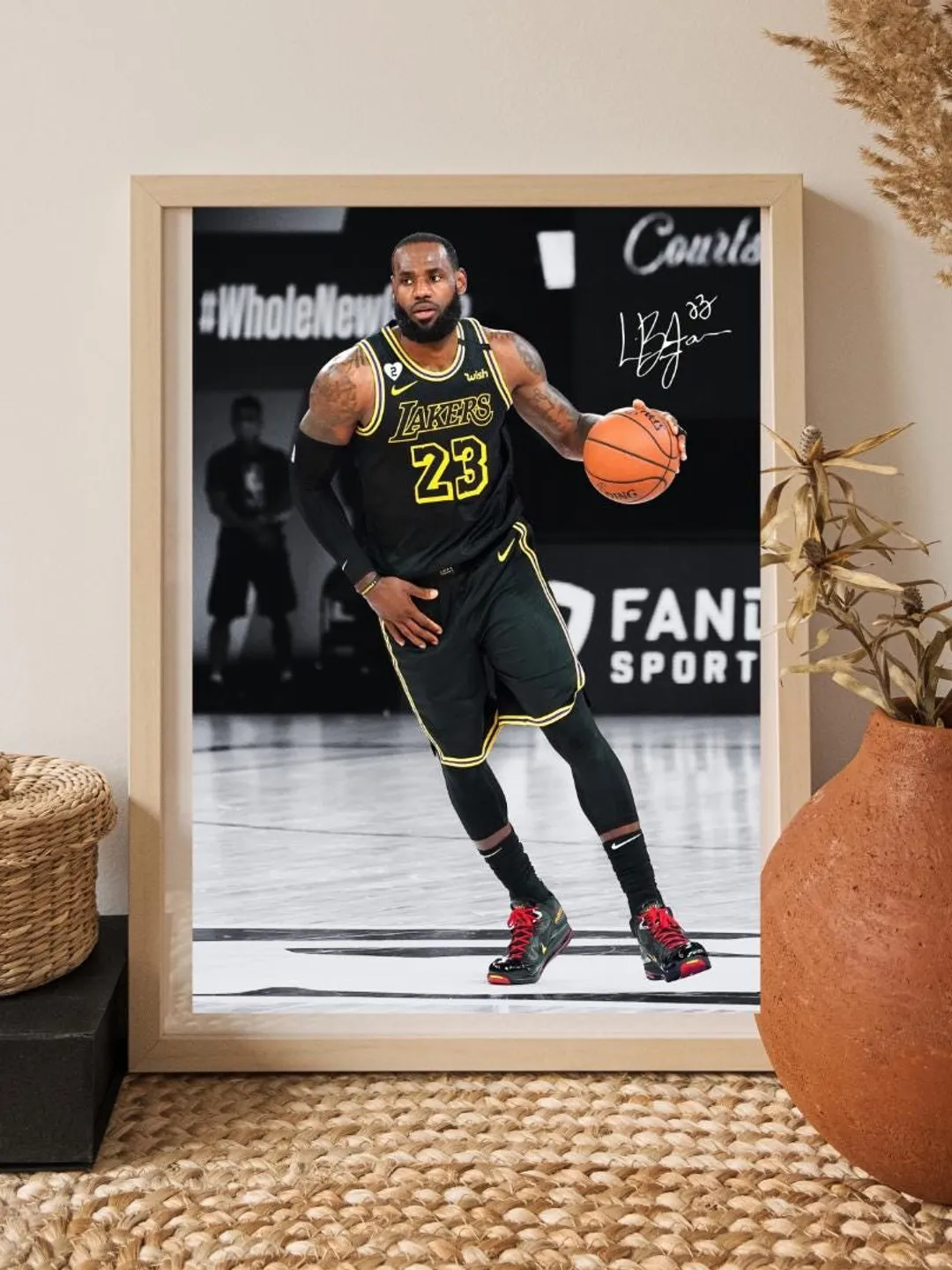 LeBron James Basketball Poster | NBA Superstar Wall Art | Lakers Legend Print