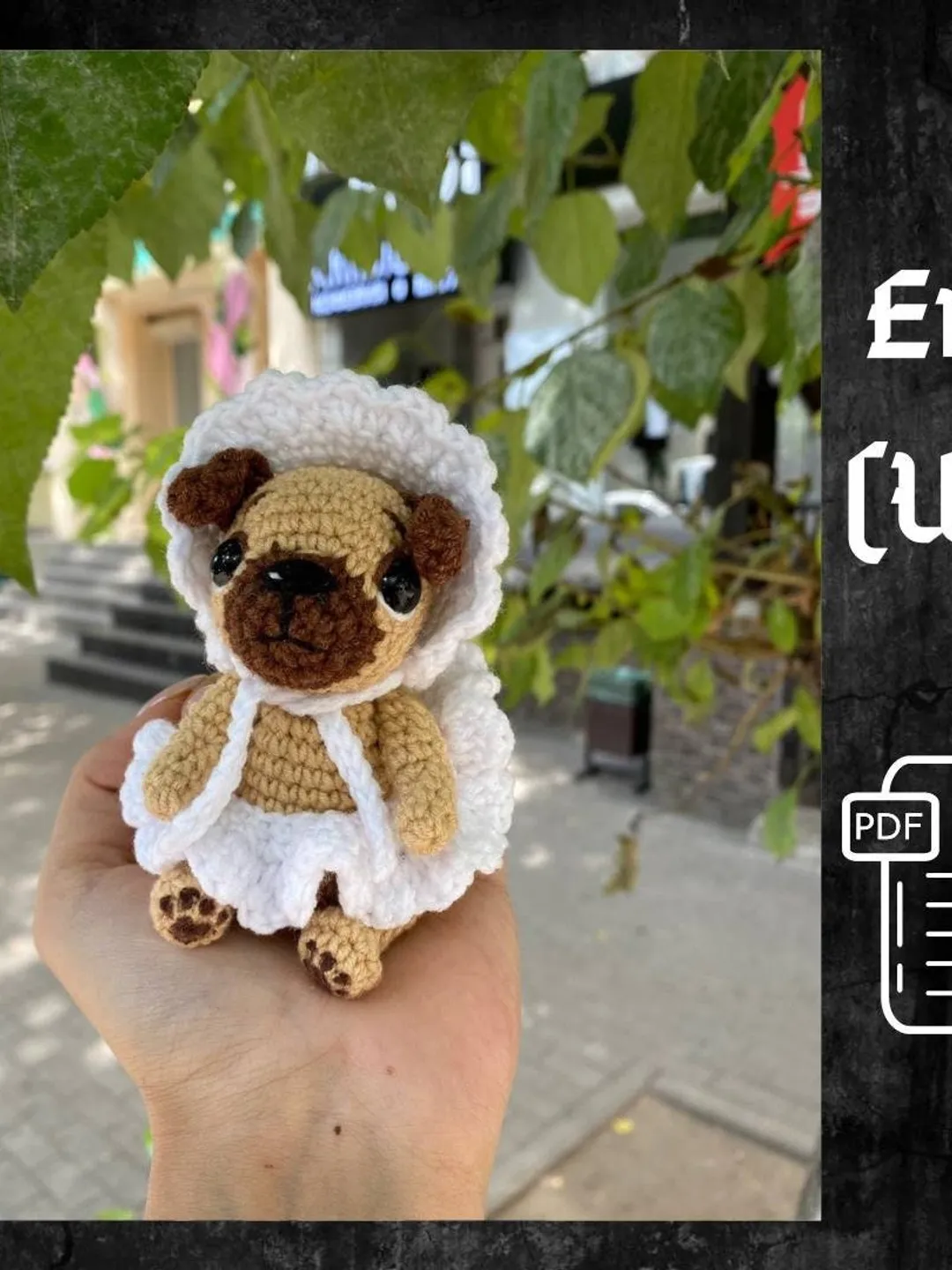 PDF Crochet Cute Pug Dog Puppy Amigurumi and Dogs Accessories, Crochet pattern Crochet Animal Pattern Crochet Pug Pattern Amigurumi baby toy