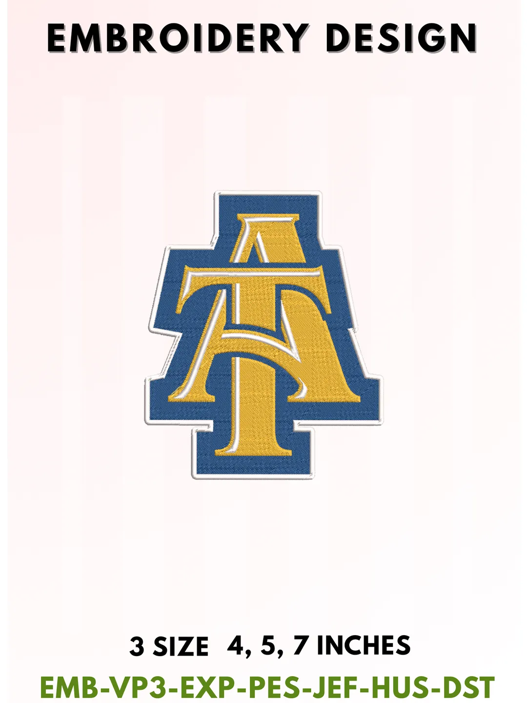 Aggie Football Embroidery Design, College Sports Embroidery Files, Sports Machine Embroidery Files, 3 Sizes, Instant Download
