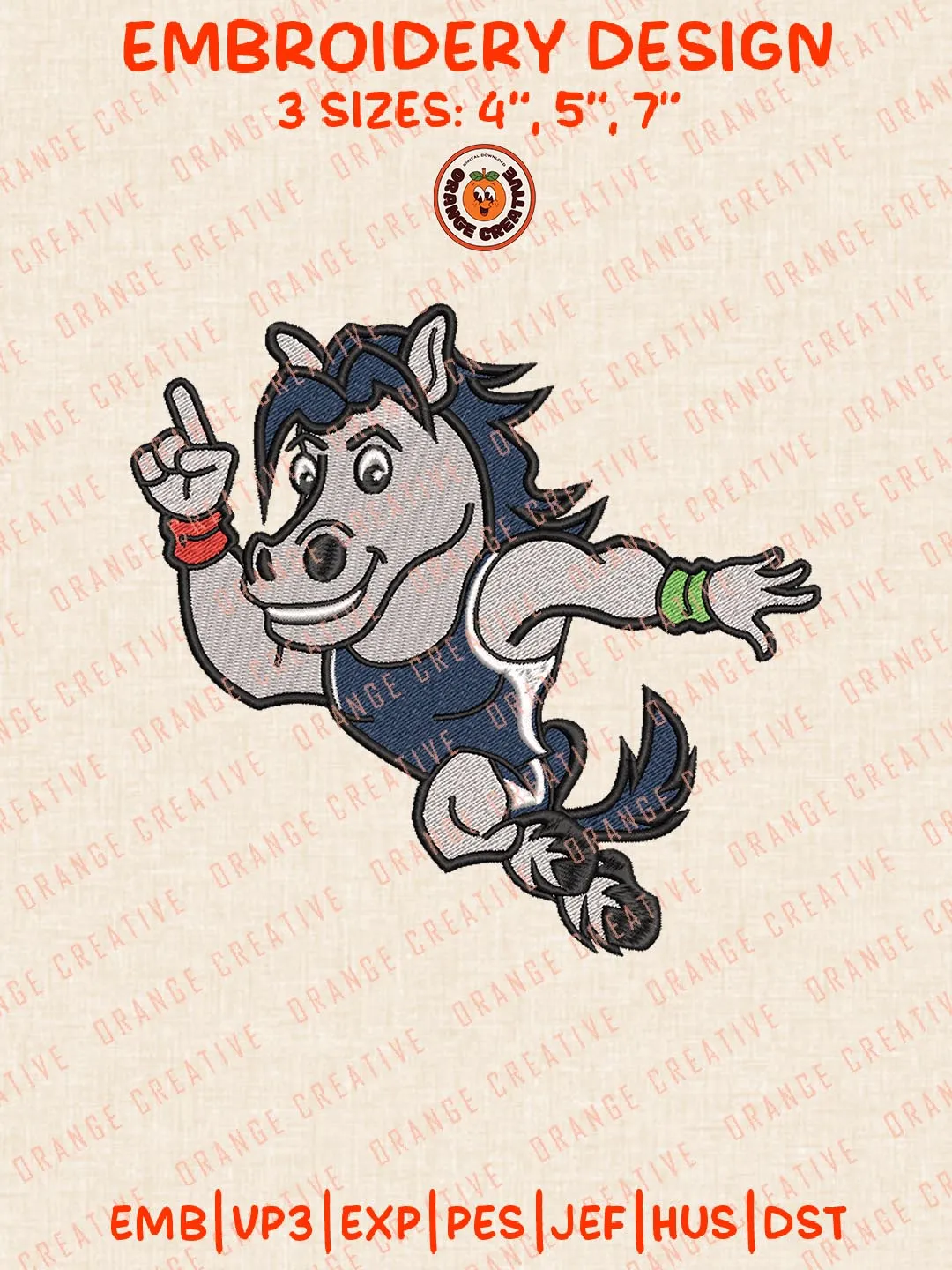 NCAA Longwood Lancers Mascot Embroidery Design, NCAA Logo Embroidery Design, Machine Embroidery Design File, 4 Sizes, Digital Download