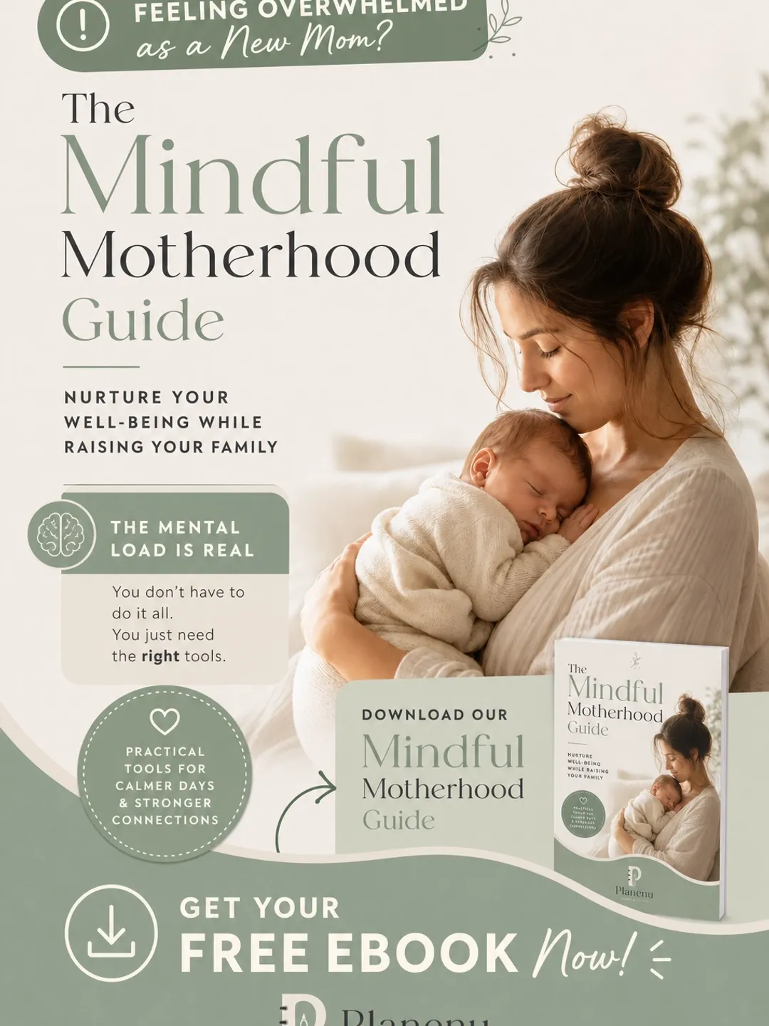 Mindful Motherhood Ebook for New Moms | Calm Parenting & Self Care ...