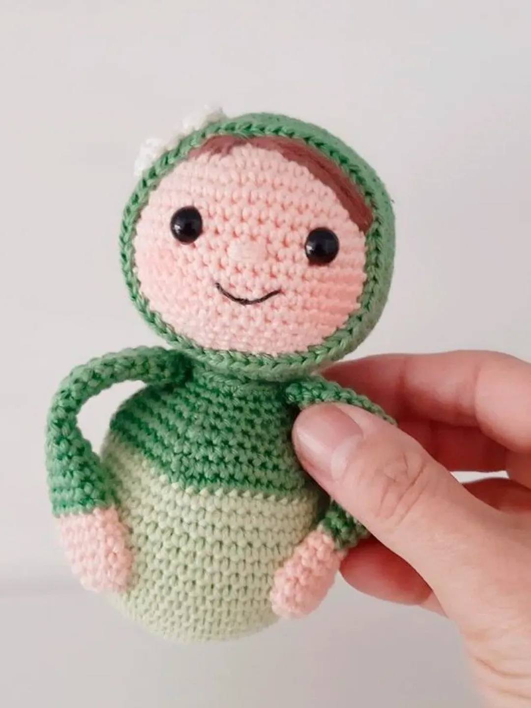 Little Miss Green Crochet Pattern PDF, Girl Doll Amigurumi Pattern, Crochet Doll Pattern, Cute Crochet Girl, Intermediate Amigurumi, Handmade Doll, Kids Gift, Nursery Decor