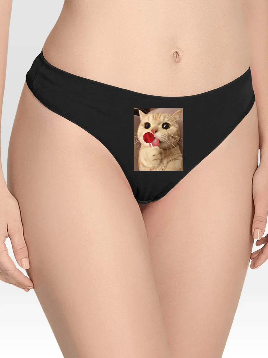 Cat Lollipop Lingerie Thong