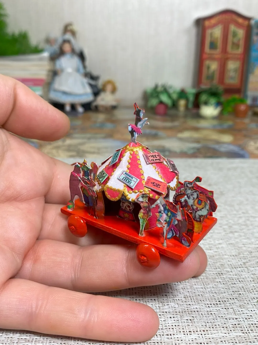 Psp Tutorial Circus Tutorial. Puppet circus. 1:12.Dollhouse miniature.
