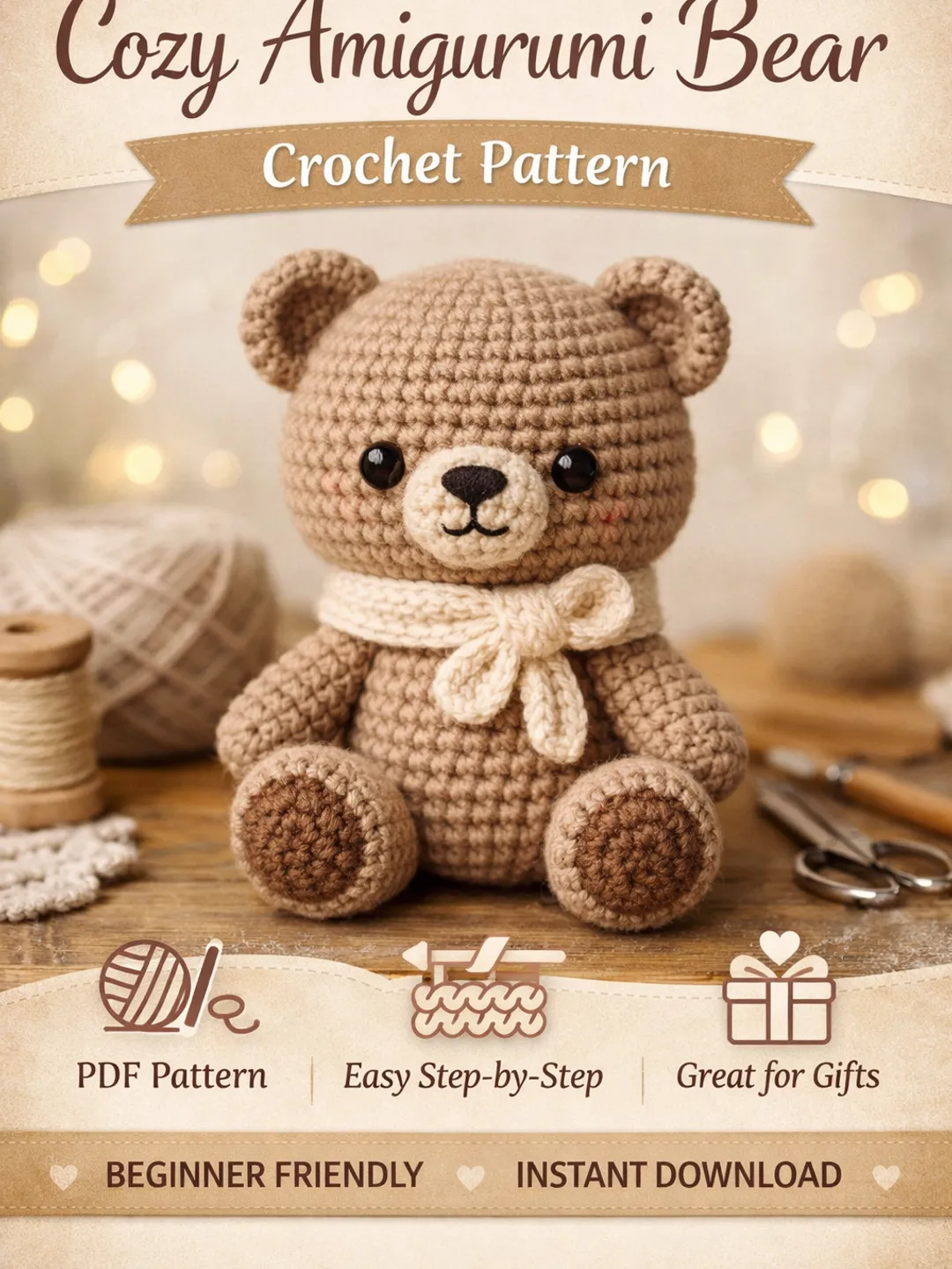 Cozy Amigurumi Bear Crochet Pattern