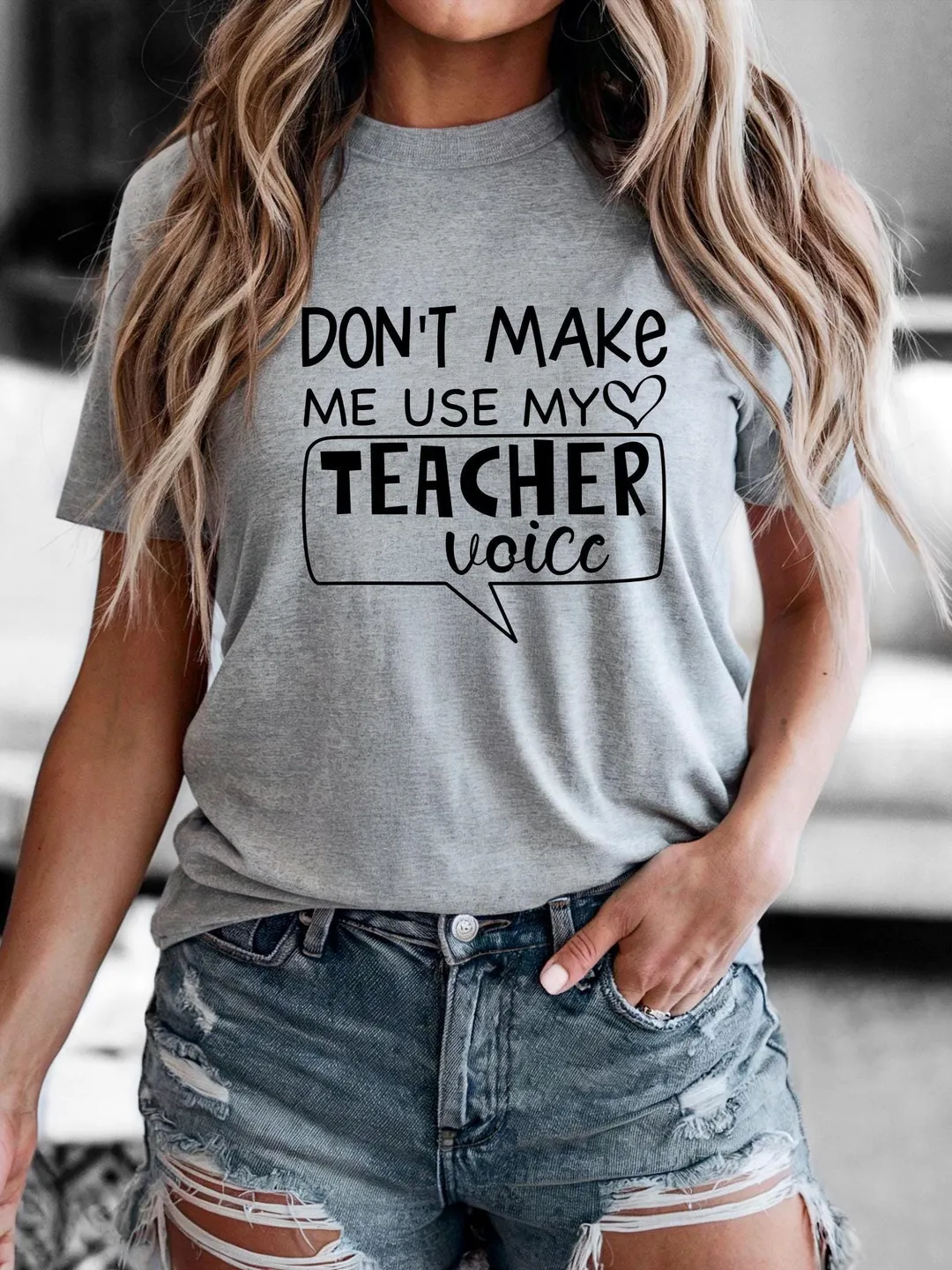 My Teacher Voice T-Shirt, Funny Teacher Shirt, Back To School Tee, Elementary Teacher, Kindergarten Teacher