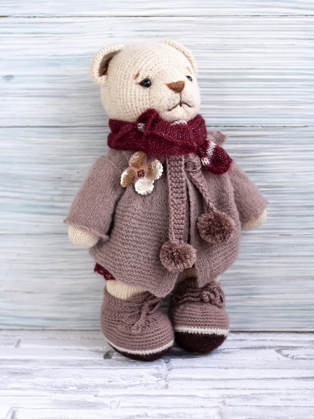 Amigurumi Lion, Doll clothes, Crochet animal lion, Handmade stuffed toy, Mohair toy, Wool babys toy, Organic toy