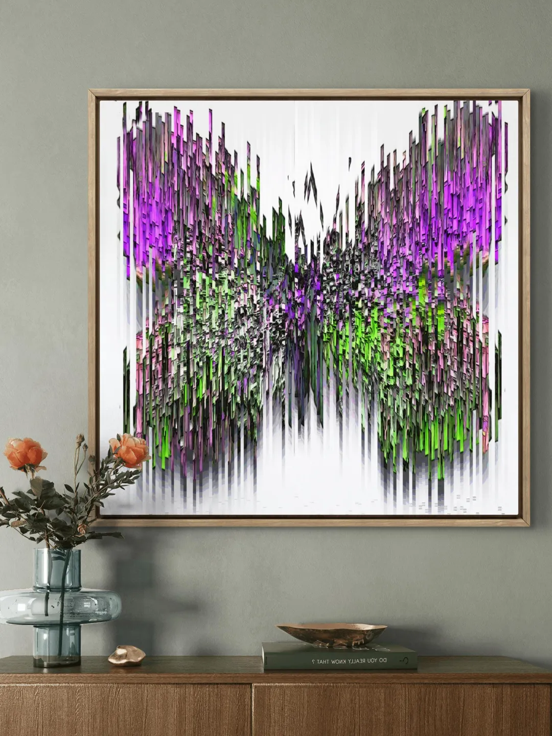 Colorful Butterfly Abstract Art Print, Contemporary Wall Decor ...